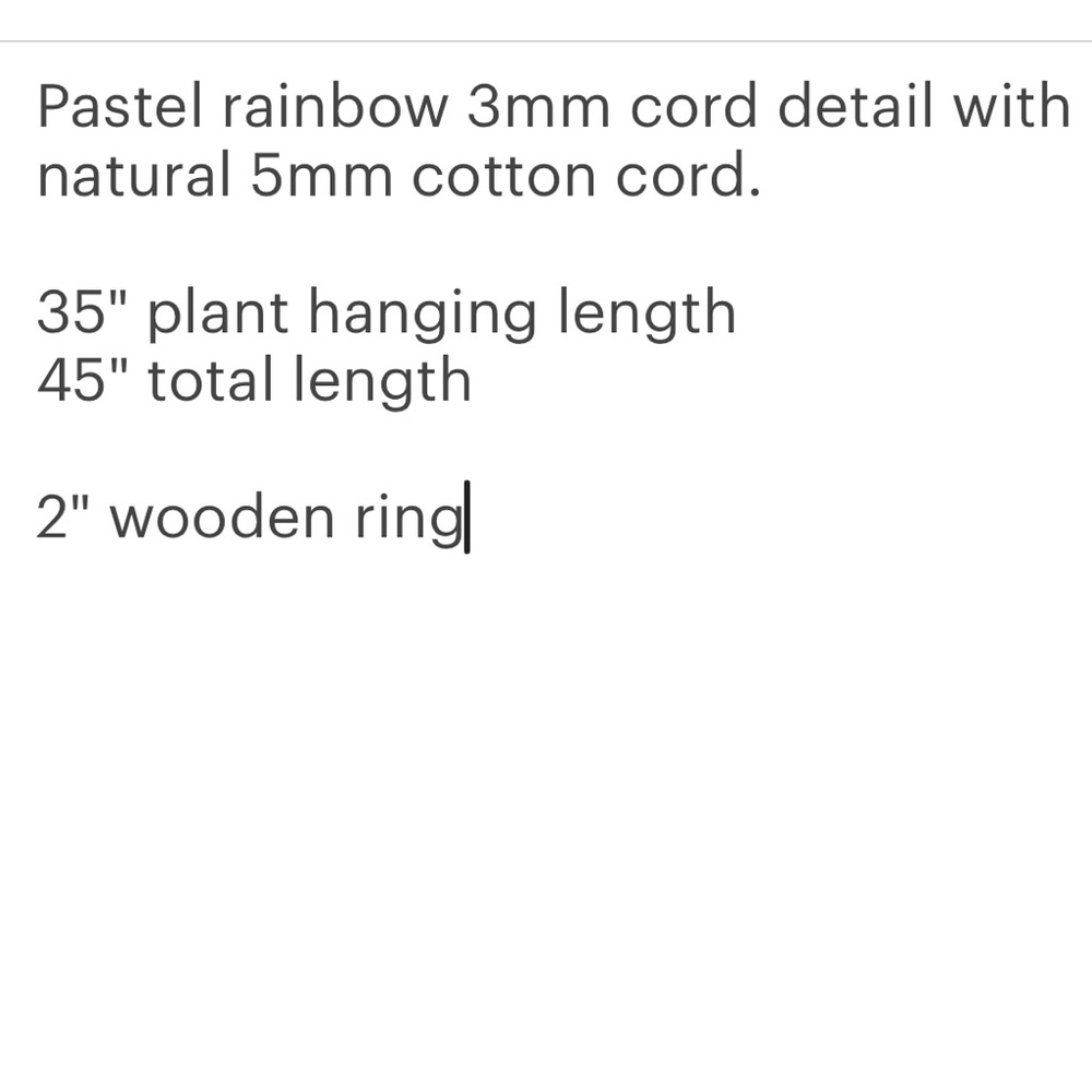 Pastel Rainbow Macrame Plant Hangers - Picture 6 of 7
